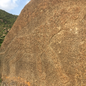 Rock Engraving at quarry